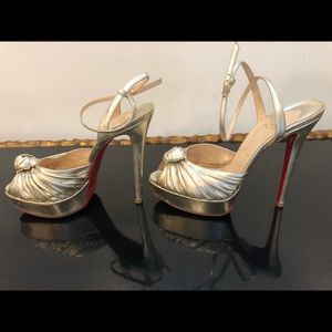 Christian Louboutin Champagne high heels 38.5